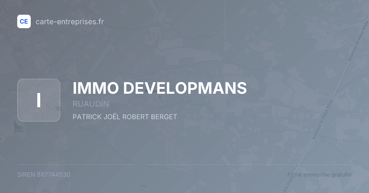 IMMO DEVELOPMANS — 887744530 — fiche entreprise
