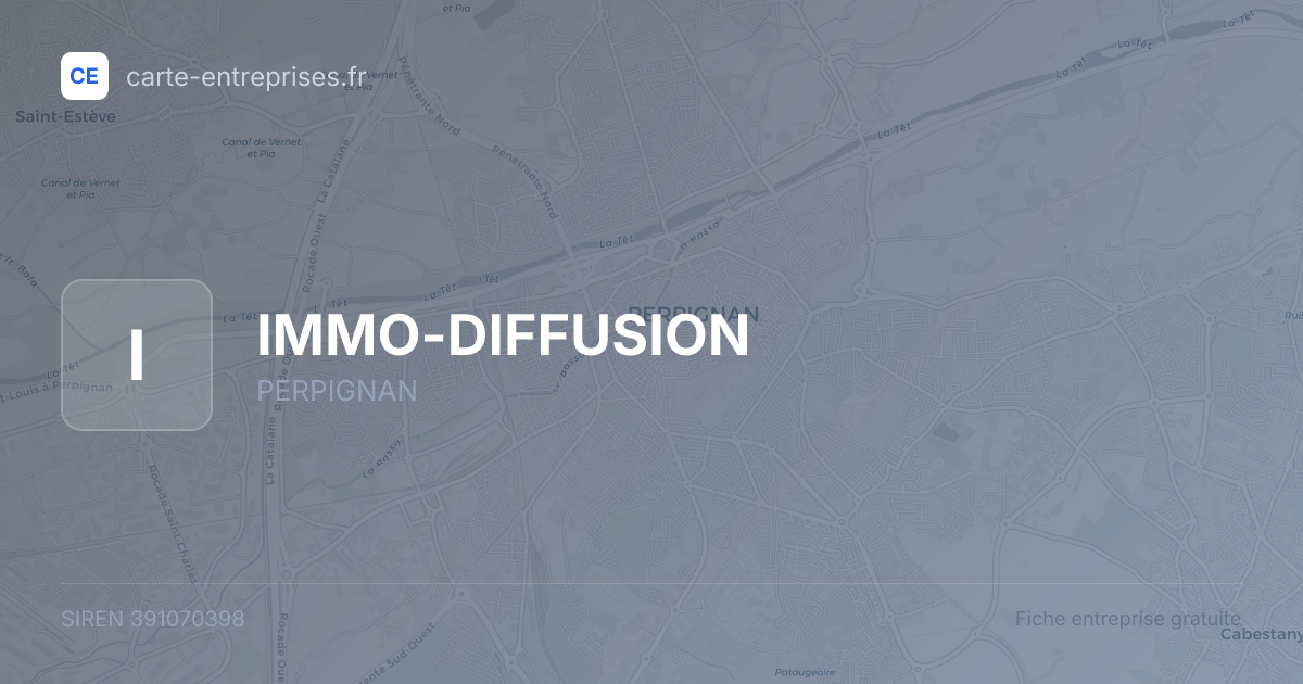 IMMO-DIFFUSION — 391070398 — fiche entreprise