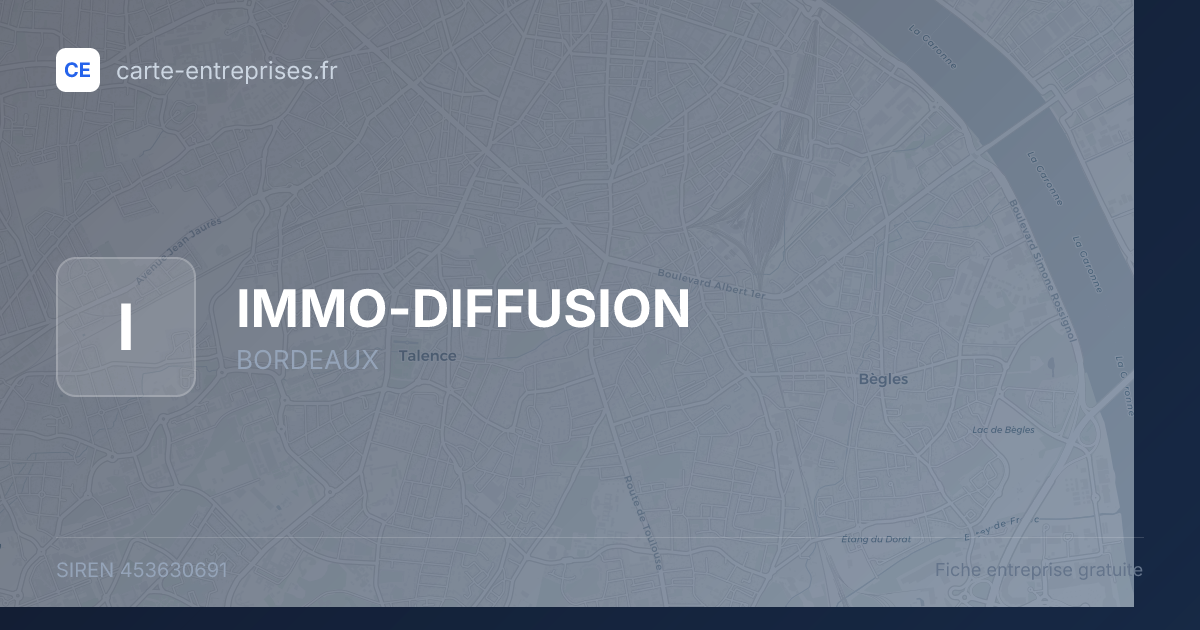 IMMO-DIFFUSION — 453630691 — fiche entreprise