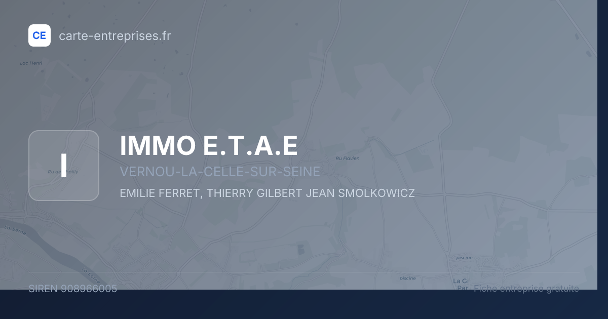 IMMO E.T.A.E — 908966005 — fiche entreprise