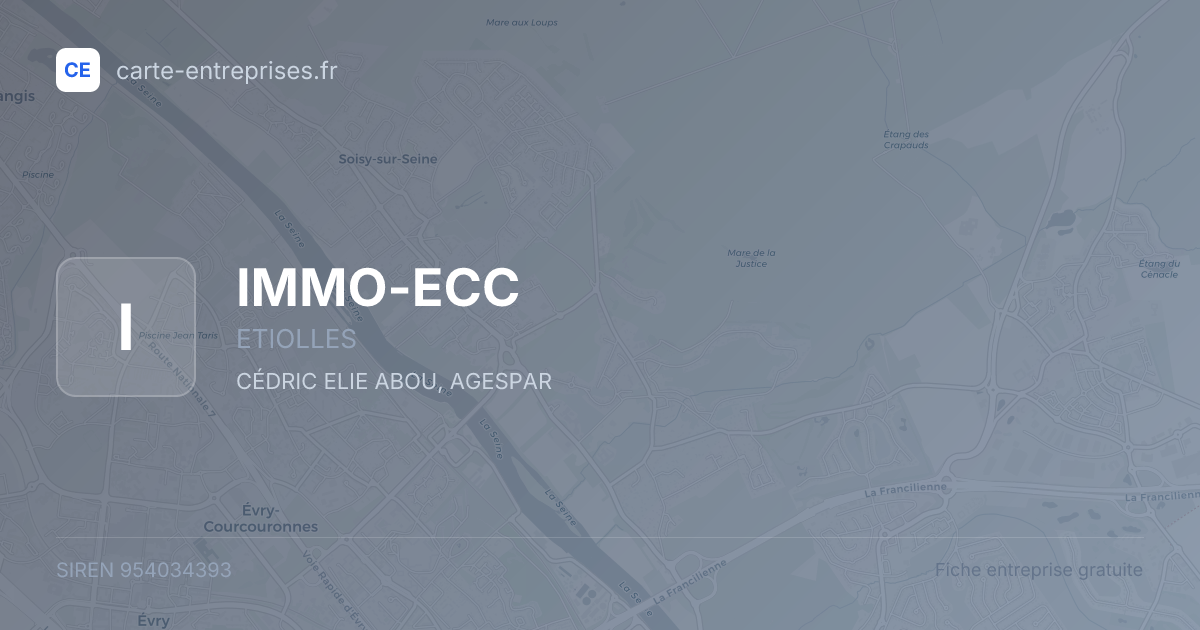 IMMO-ECC — 954034393 — fiche entreprise