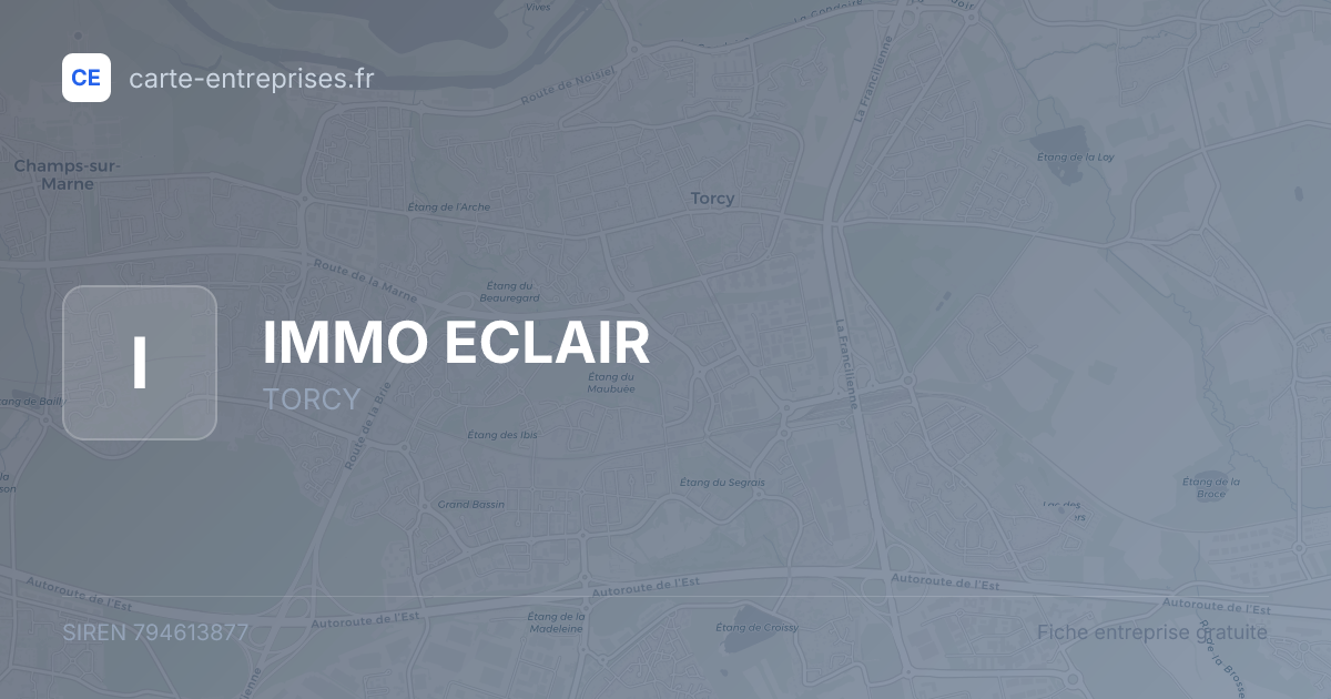 IMMO ECLAIR — 794613877 — fiche entreprise