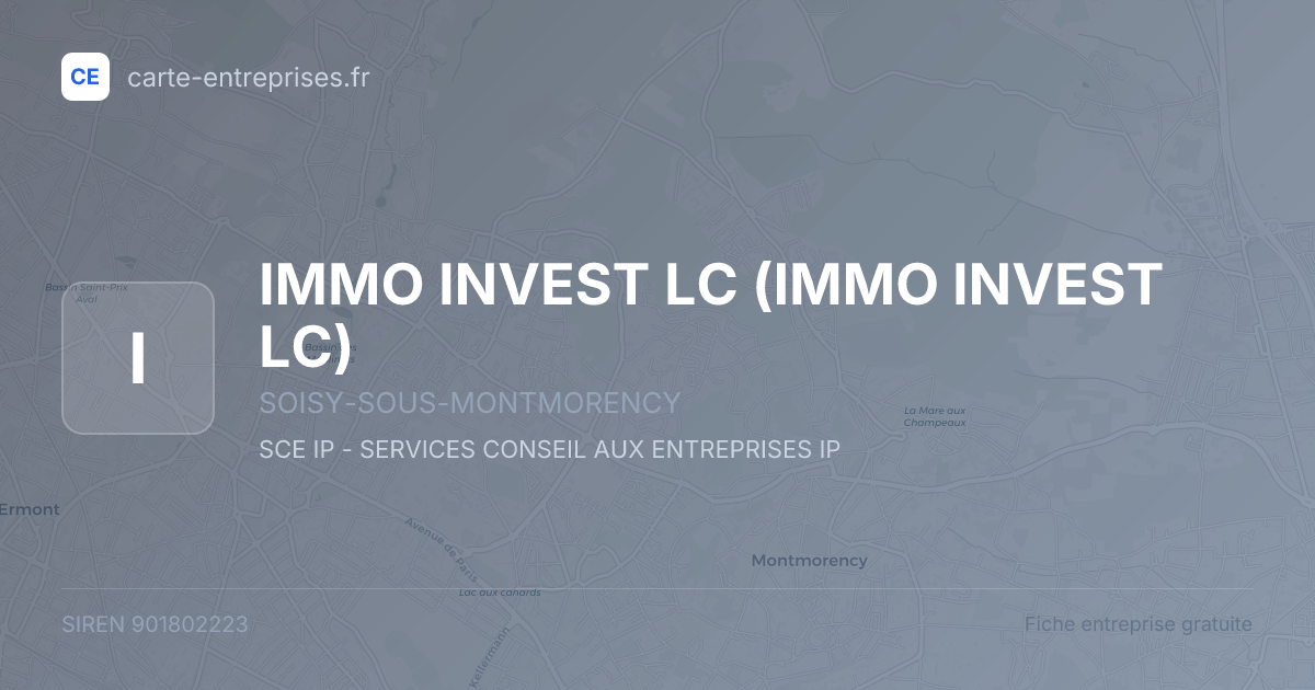 IMMO INVEST LC (IMMO INVEST LC) — 901802223 — fiche entreprise