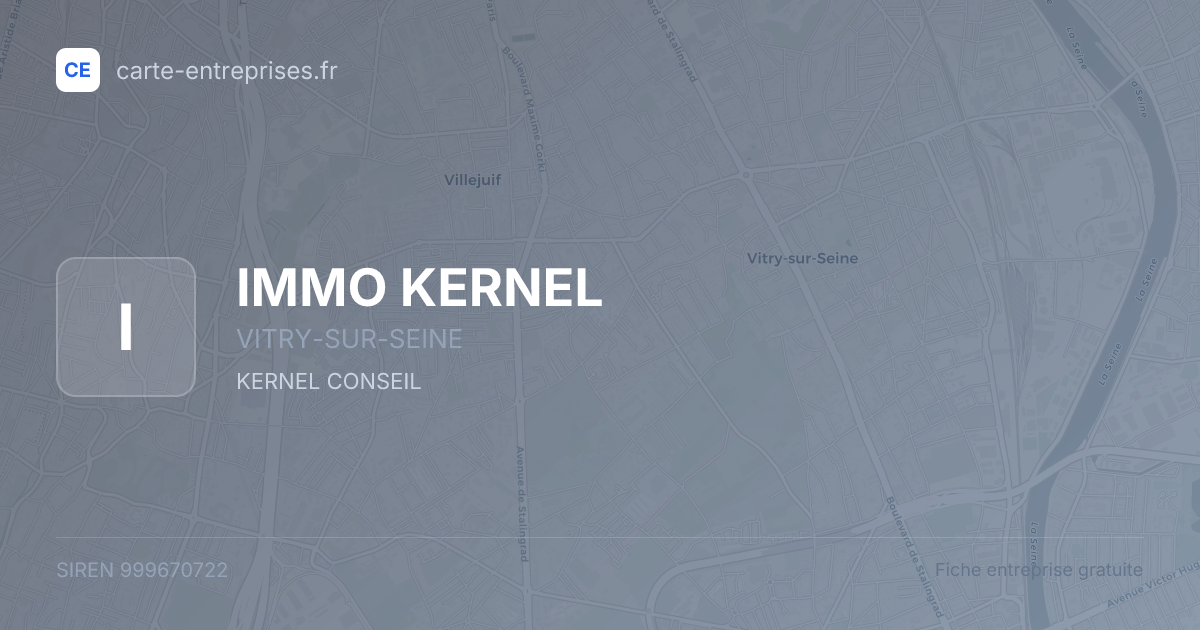 IMMO KERNEL — 999670722 — fiche entreprise
