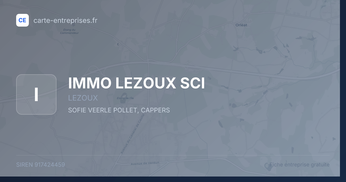 IMMO LEZOUX SCI — 917424459 — fiche entreprise