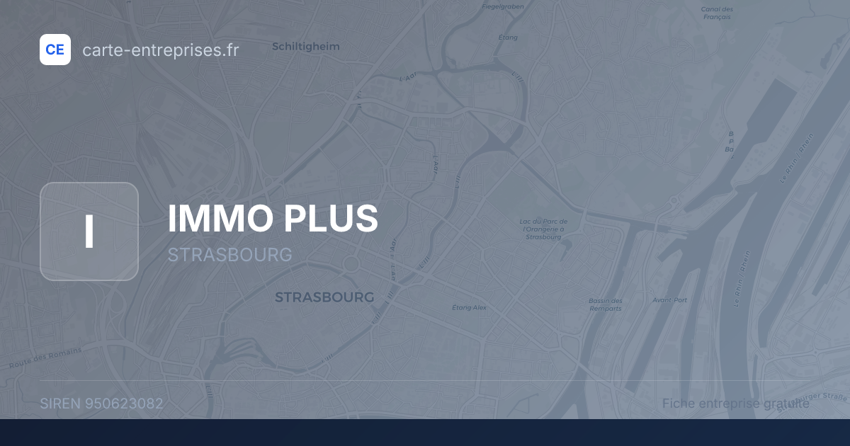 IMMO PLUS — 950623082 — fiche entreprise