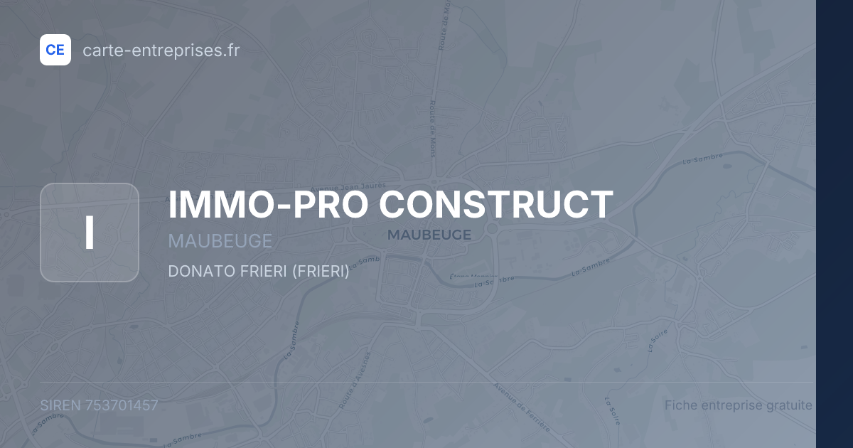 IMMO-PRO CONSTRUCT — 753701457 — fiche entreprise