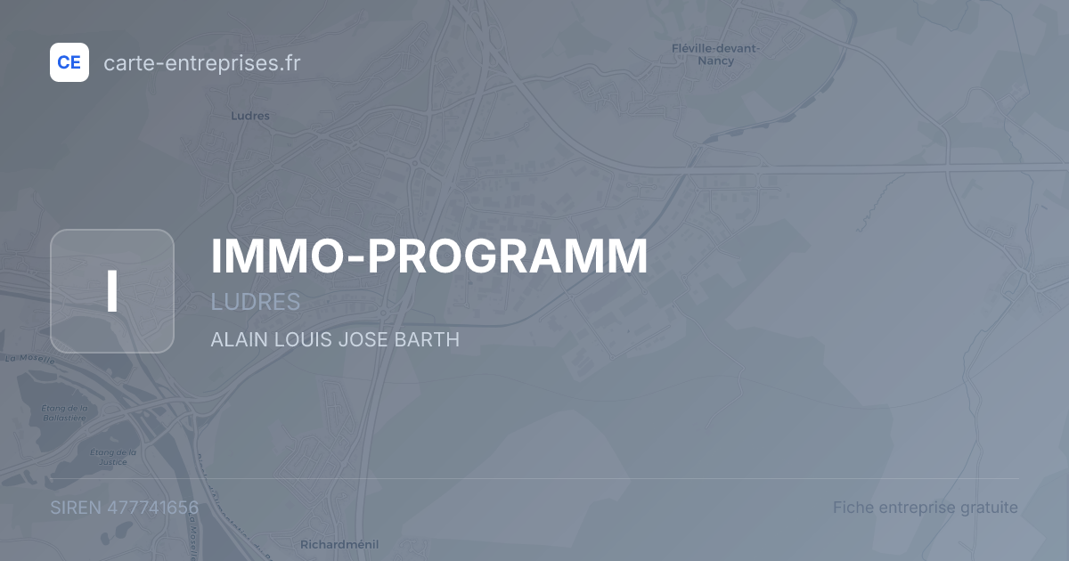 IMMO-PROGRAMM — 477741656 — fiche entreprise