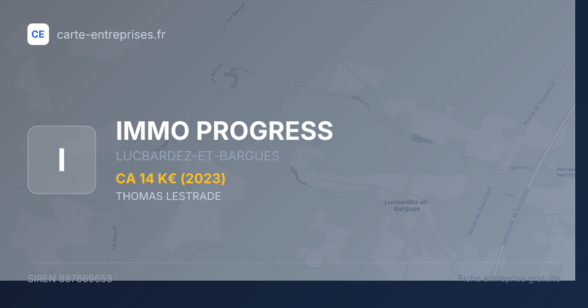 IMMO PROGRESS — 887669653 — fiche entreprise