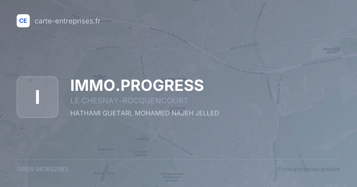IMMO.PROGRESS — 987652583 — fiche entreprise