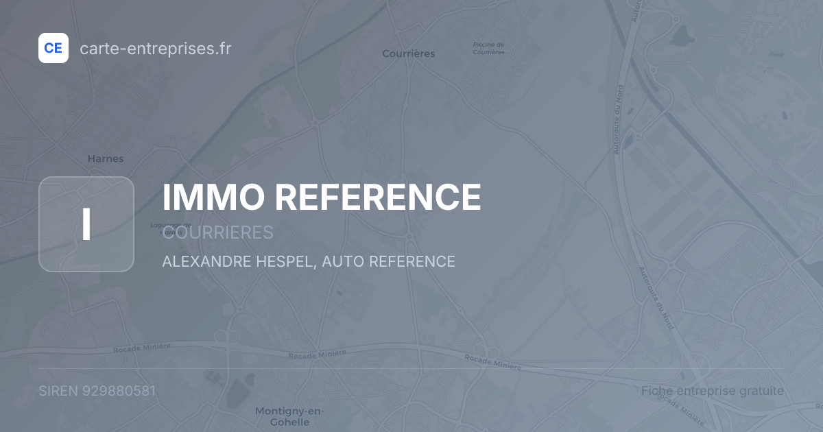 IMMO REFERENCE — 929880581 — fiche entreprise