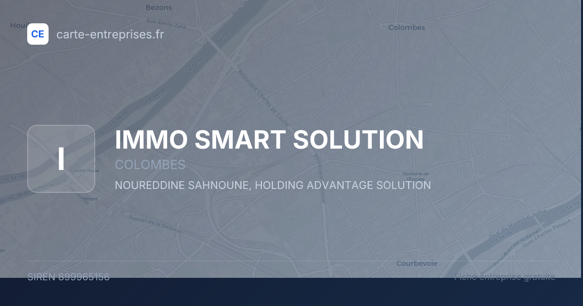 IMMO SMART SOLUTION — 899965156 — fiche entreprise