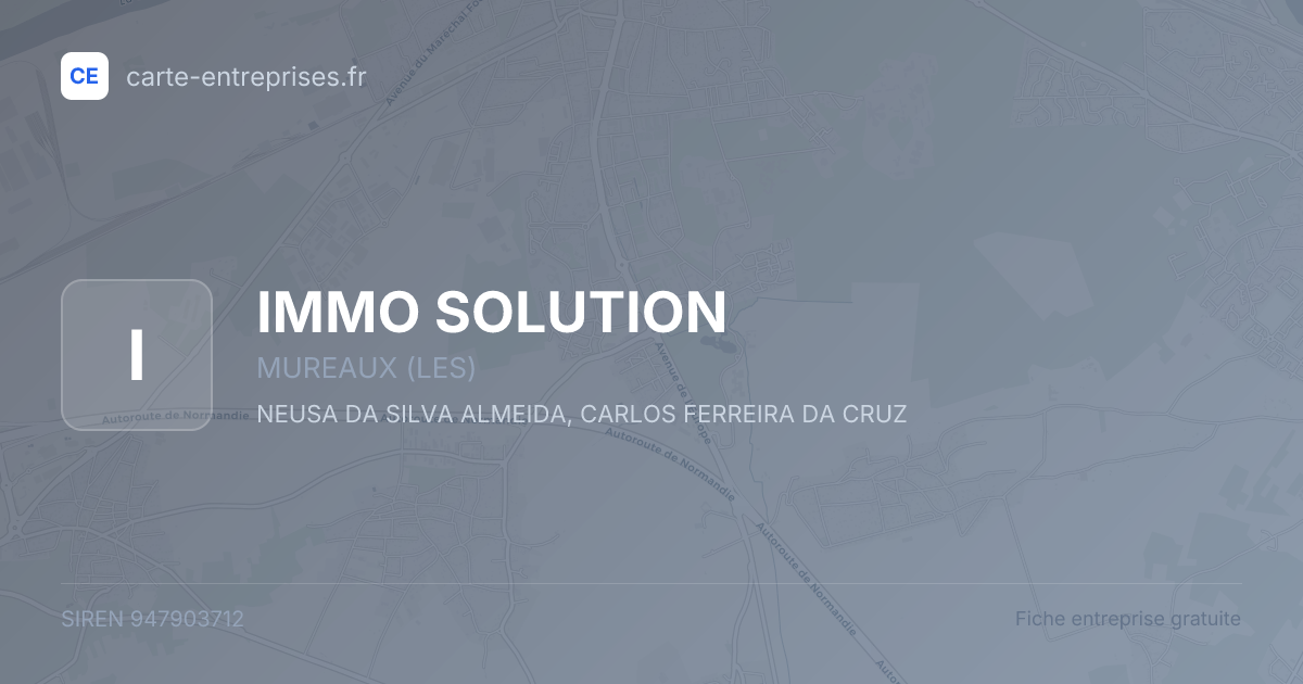 IMMO SOLUTION — 947903712 — fiche entreprise