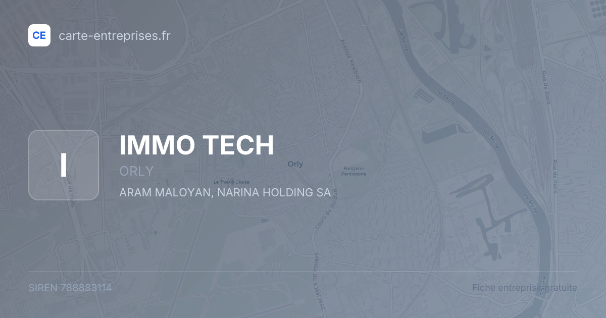 IMMO TECH — 788883114 — fiche entreprise