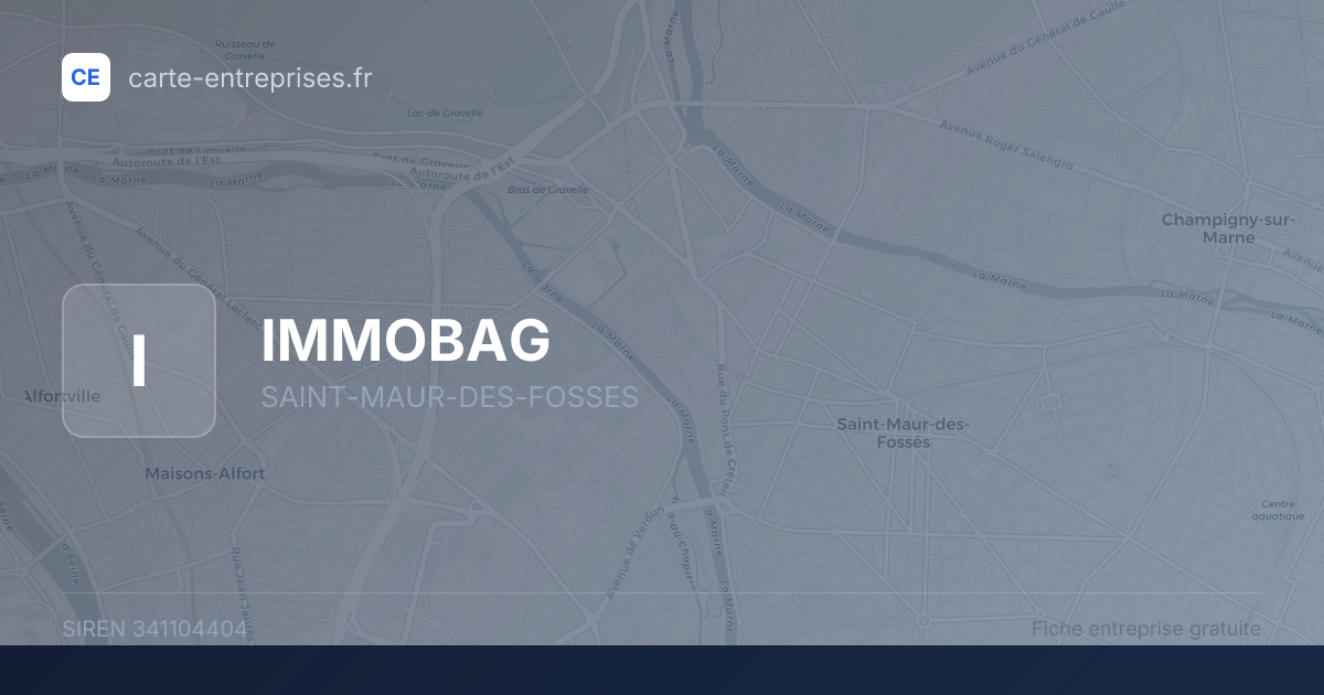 IMMOBAG — 341104404 — fiche entreprise