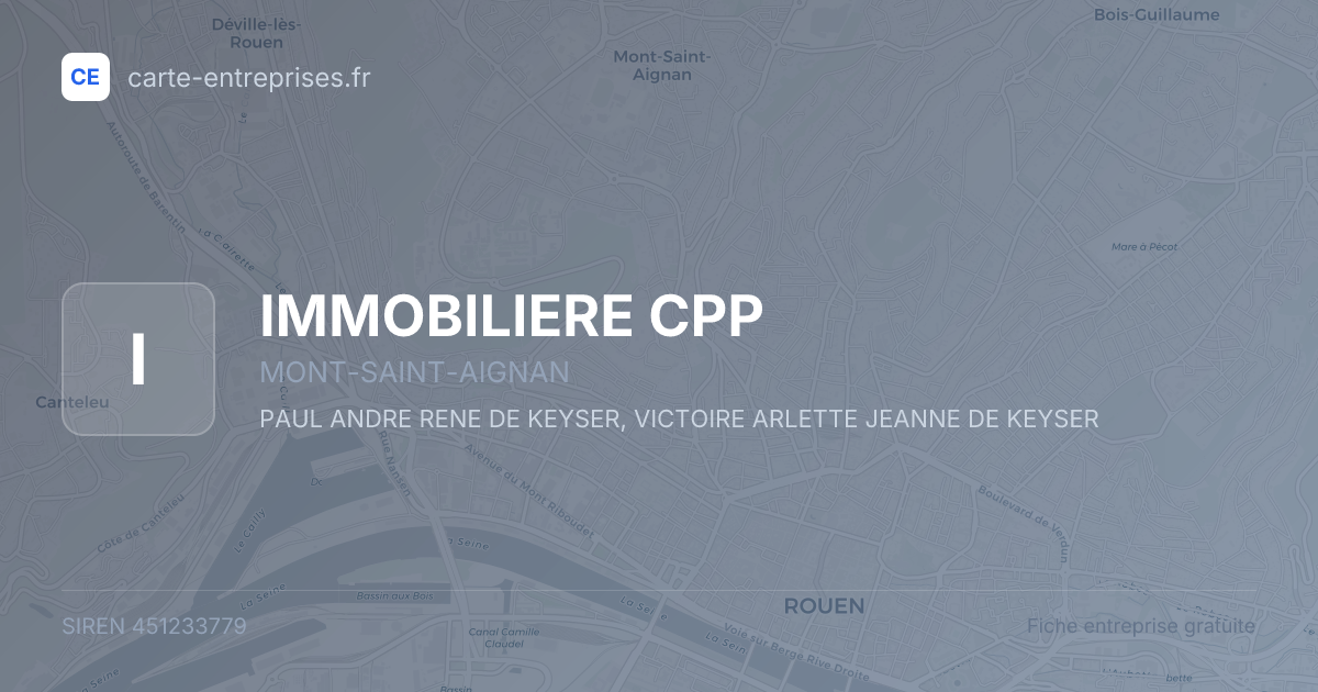IMMOBILIERE CPP — 451233779 — fiche entreprise