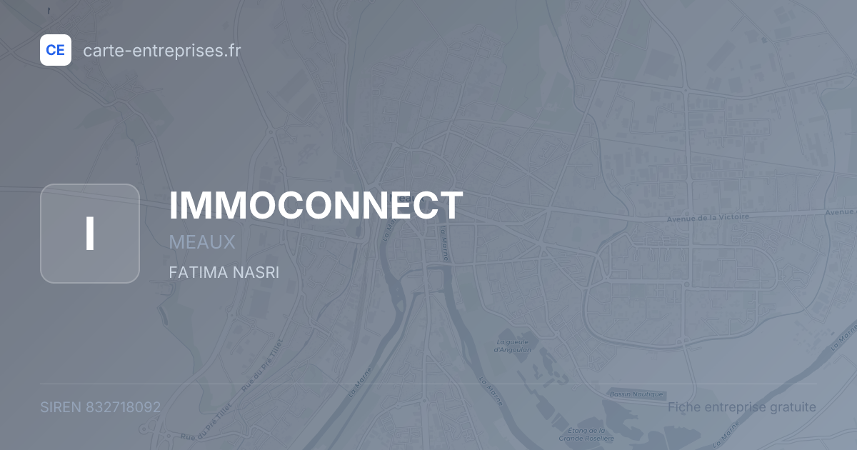 IMMOCONNECT — 832718092 — fiche entreprise
