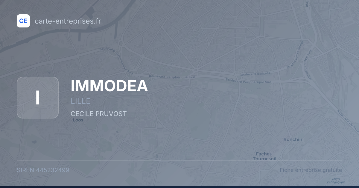 IMMODEA — 445232499 — fiche entreprise