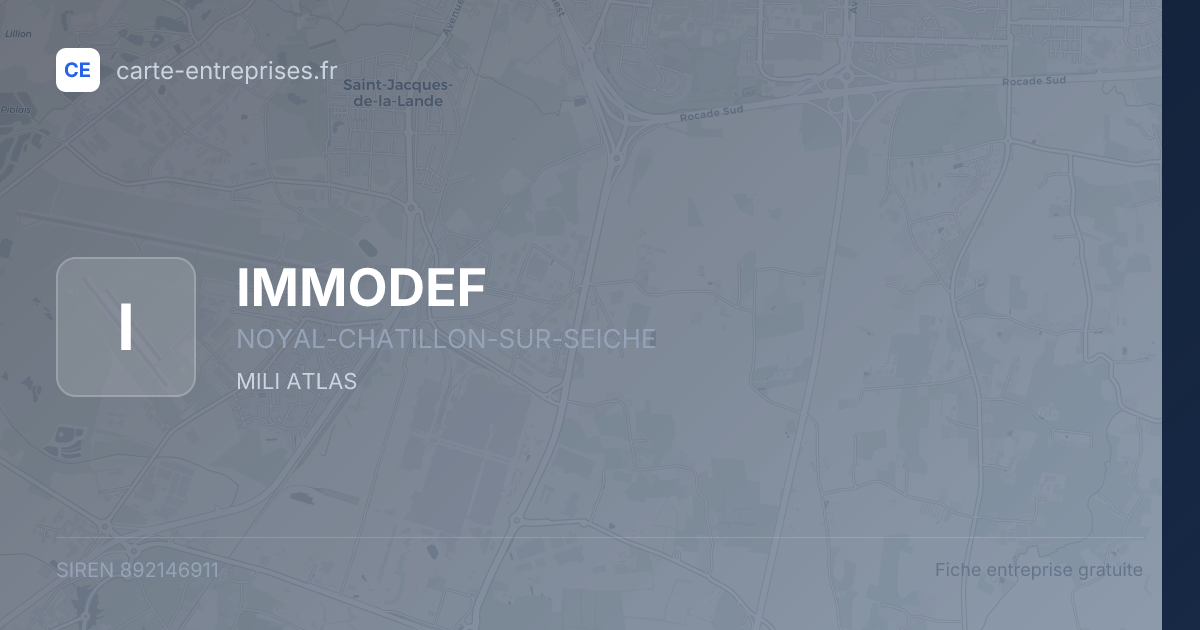 IMMODEF — 892146911 — fiche entreprise
