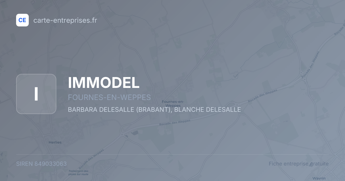 IMMODEL — 849033063 — fiche entreprise