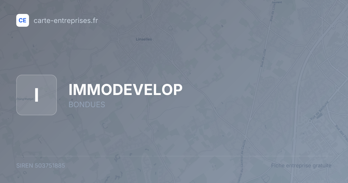 IMMODEVELOP — 503751885 — fiche entreprise