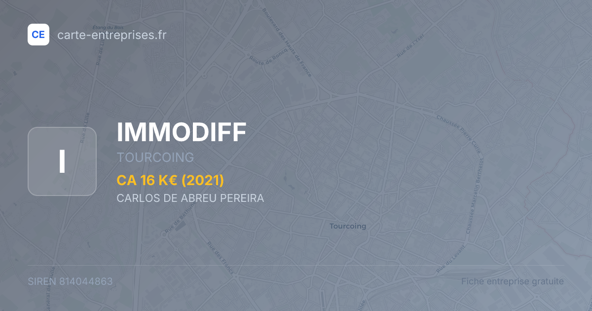 IMMODIFF — 814044863 — fiche entreprise
