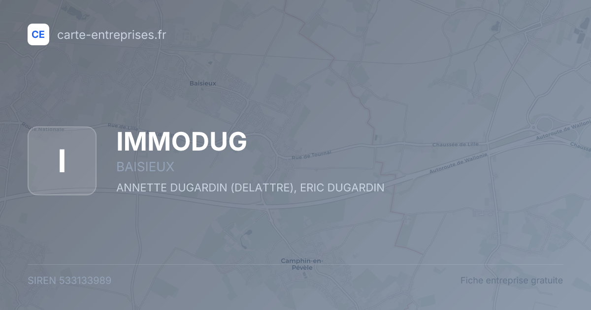 IMMODUG — 533133989 — fiche entreprise