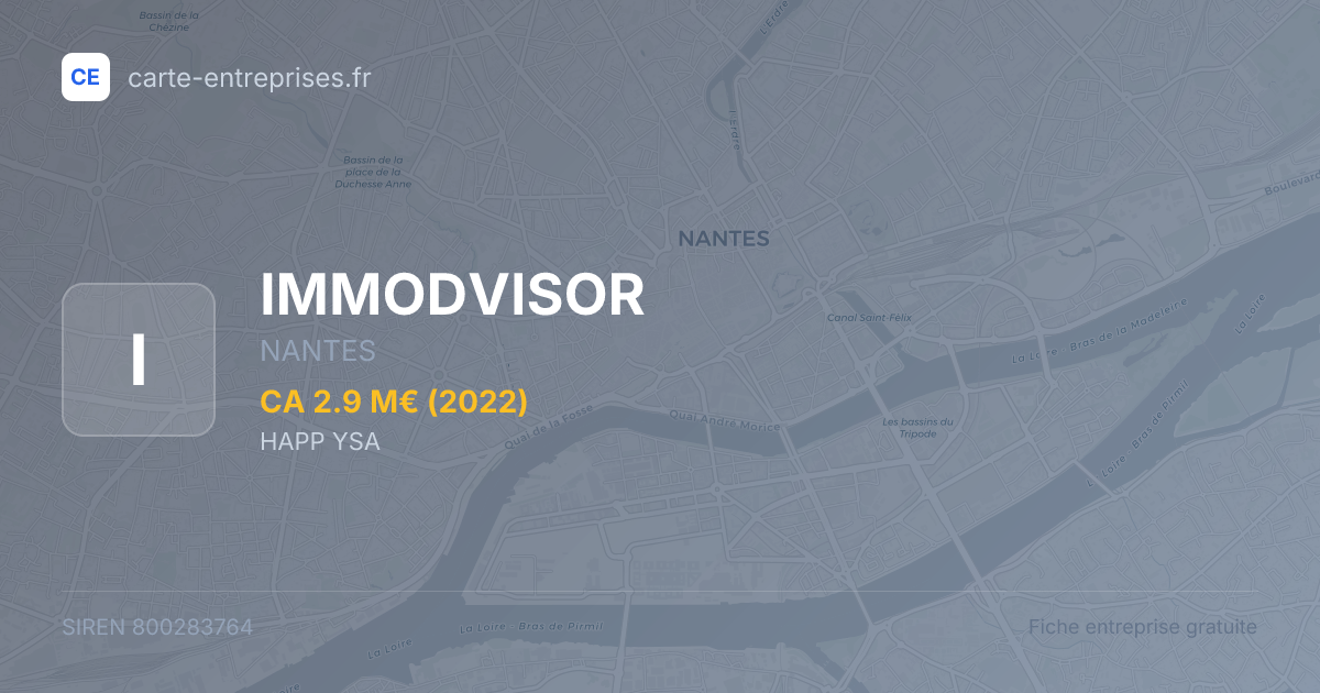 IMMODVISOR — 800283764 — fiche entreprise