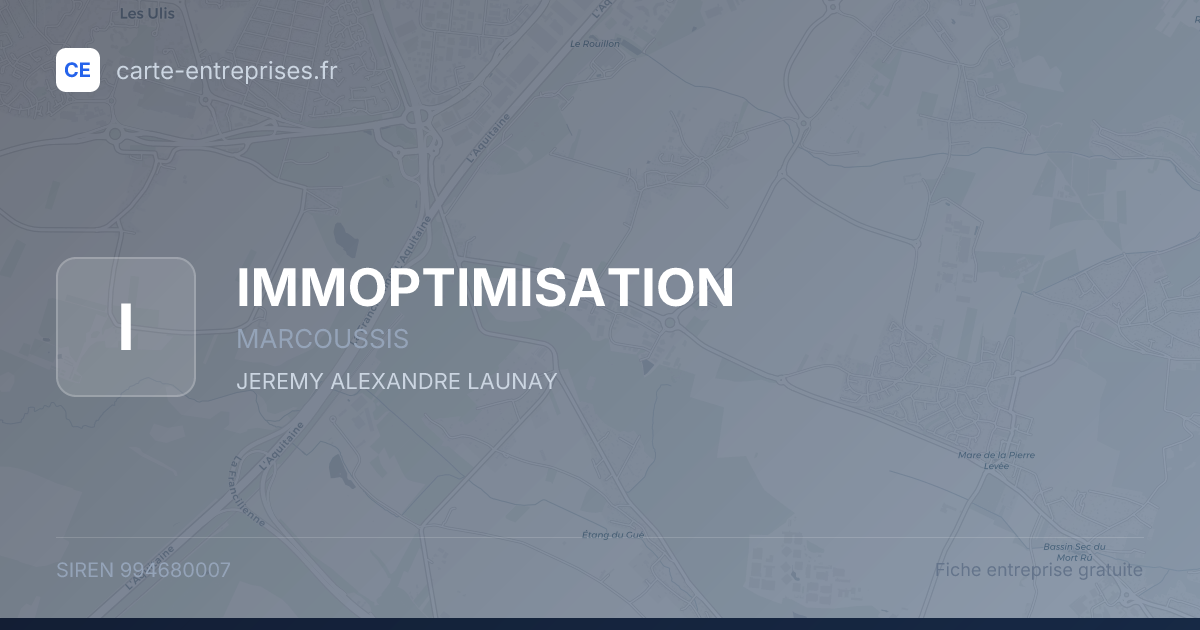IMMOPTIMISATION — 994680007 — fiche entreprise