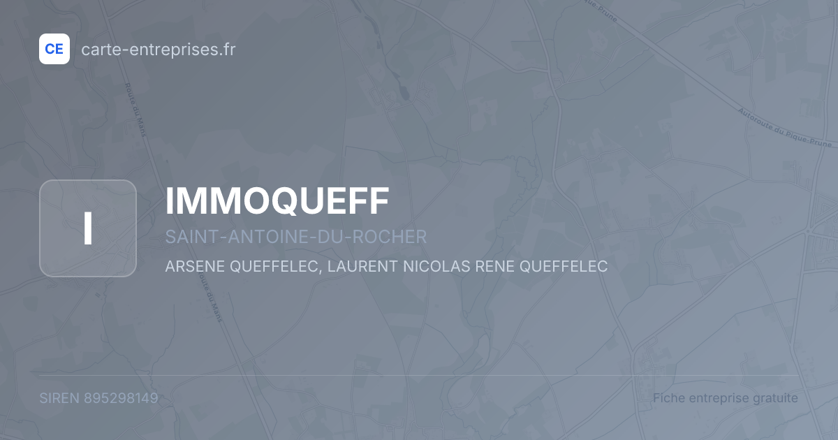 IMMOQUEFF — 895298149 — fiche entreprise