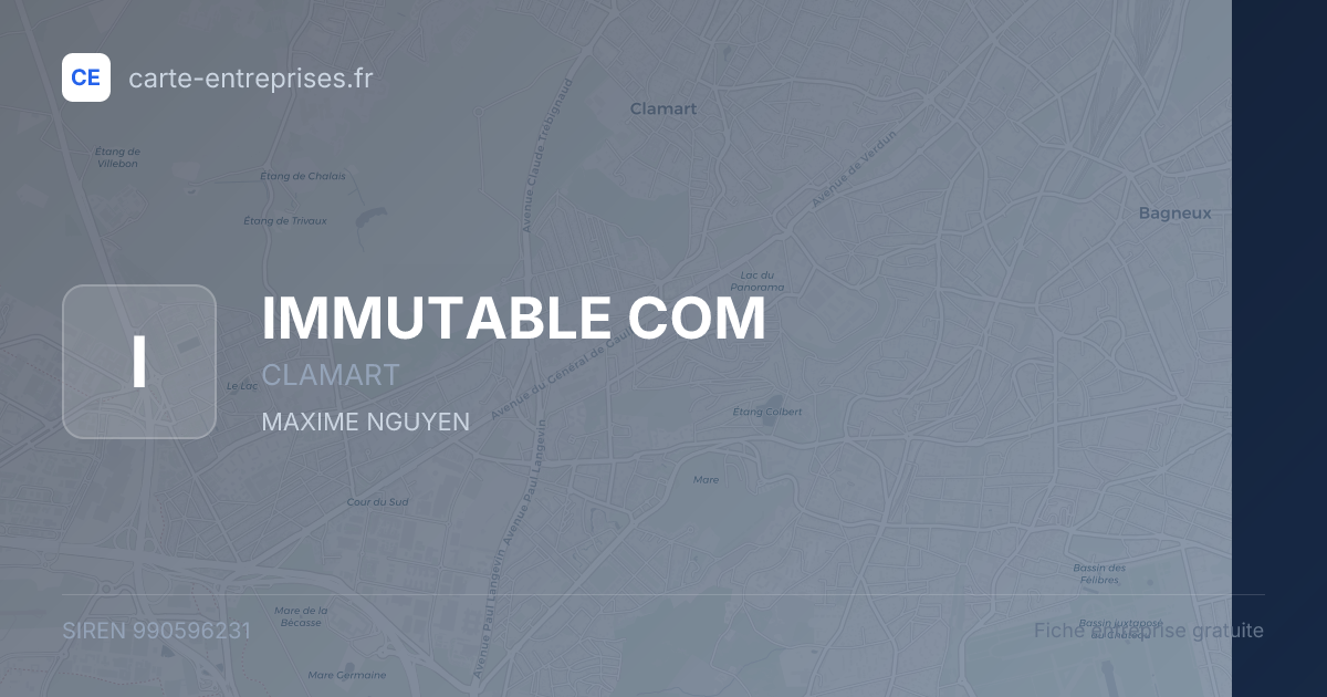 IMMUTABLE COM — 990596231 — fiche entreprise
