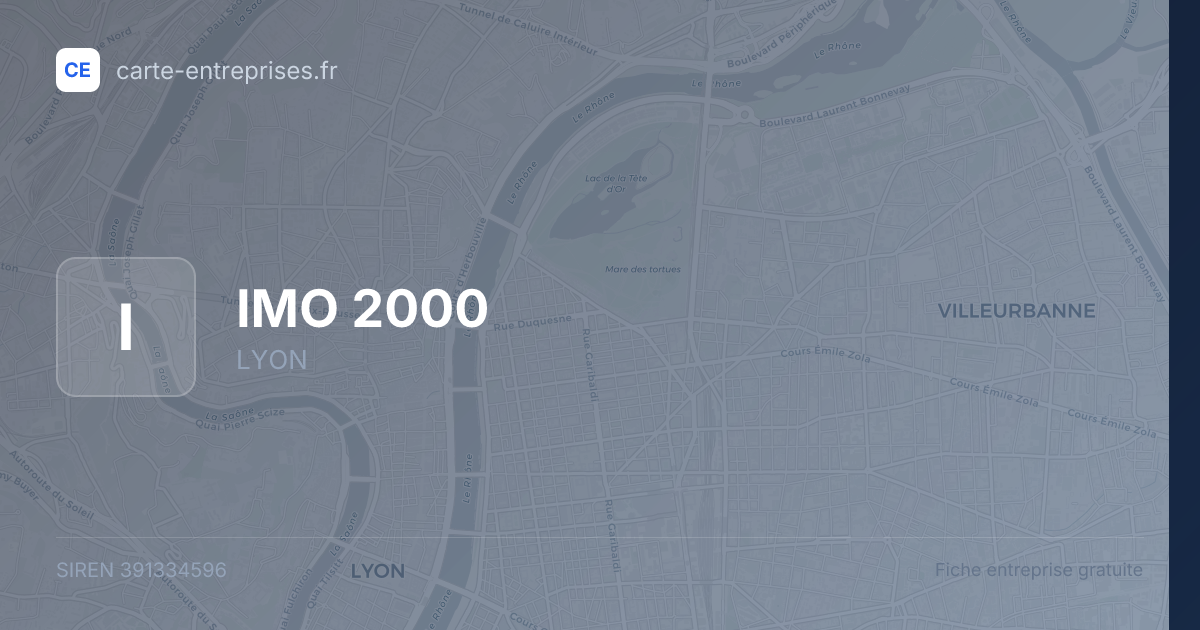 IMO 2000 — 391334596 — fiche entreprise
