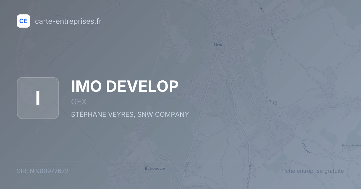 IMO DEVELOP — 980977672 — fiche entreprise