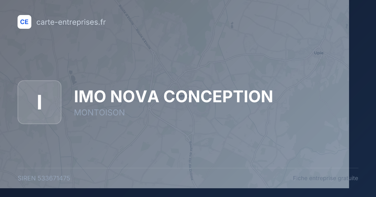 IMO NOVA CONCEPTION — 533671475 — fiche entreprise
