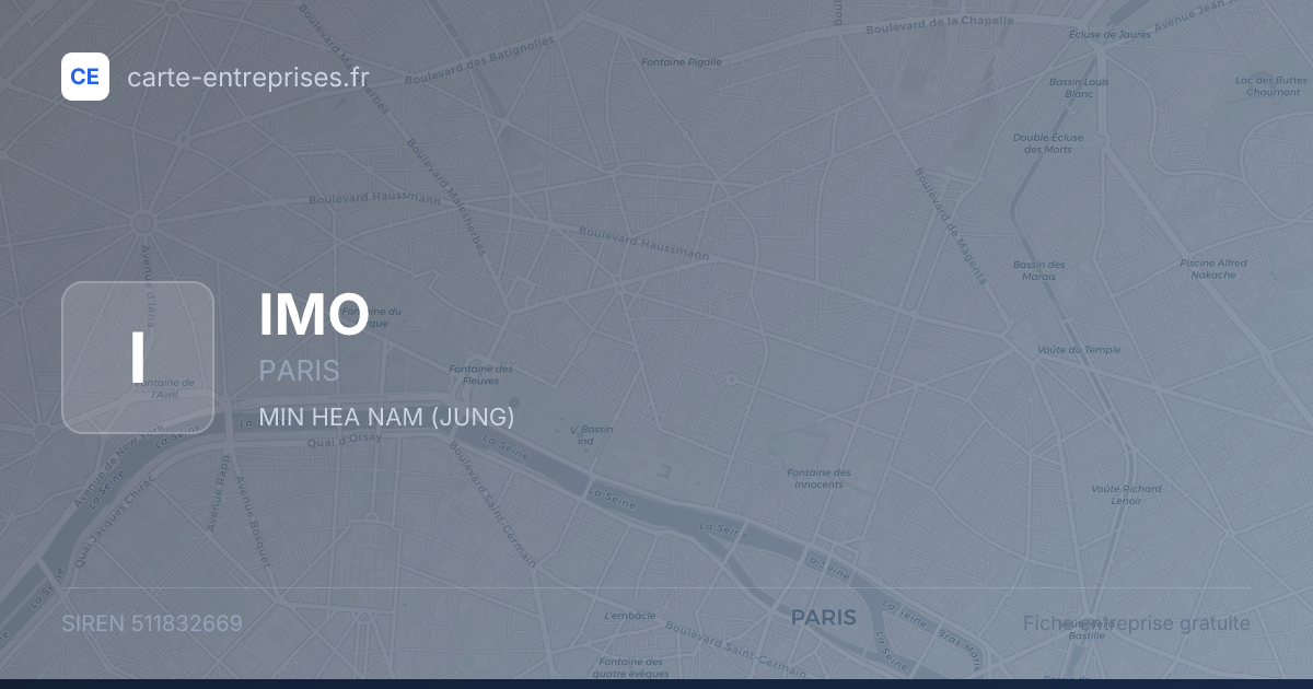 IMO — 511832669 — fiche entreprise