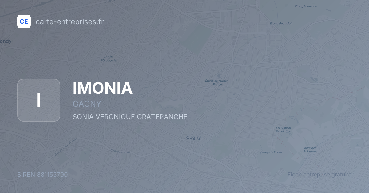 IMONIA — 881155790 — fiche entreprise