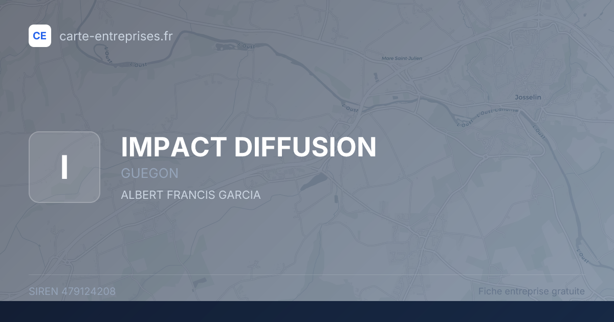 IMPACT DIFFUSION — 479124208 — fiche entreprise