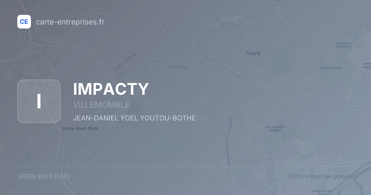 IMPACTY — 988435962 — fiche entreprise