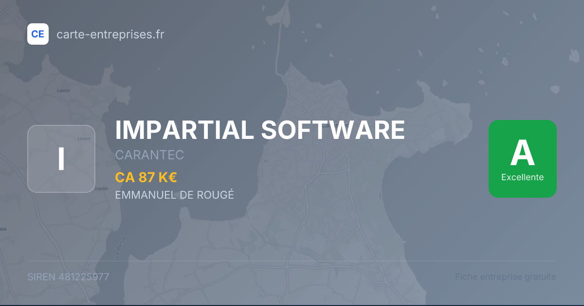 IMPARTIAL SOFTWARE — 481225977 — fiche entreprise