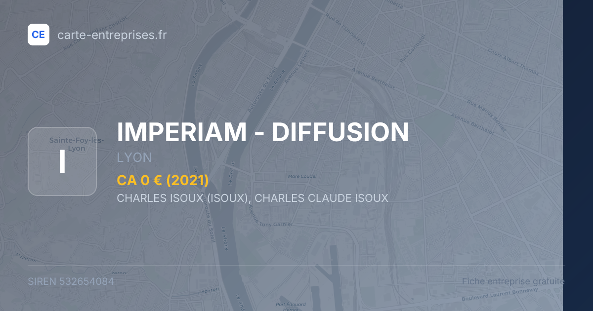 IMPERIAM - DIFFUSION — 532654084 — fiche entreprise