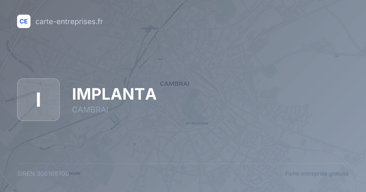 IMPLANTA — 306168709 — fiche entreprise