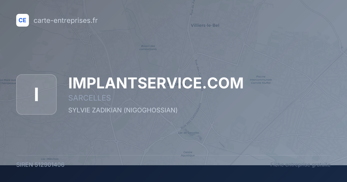 IMPLANTSERVICE.COM — 512901406 — fiche entreprise
