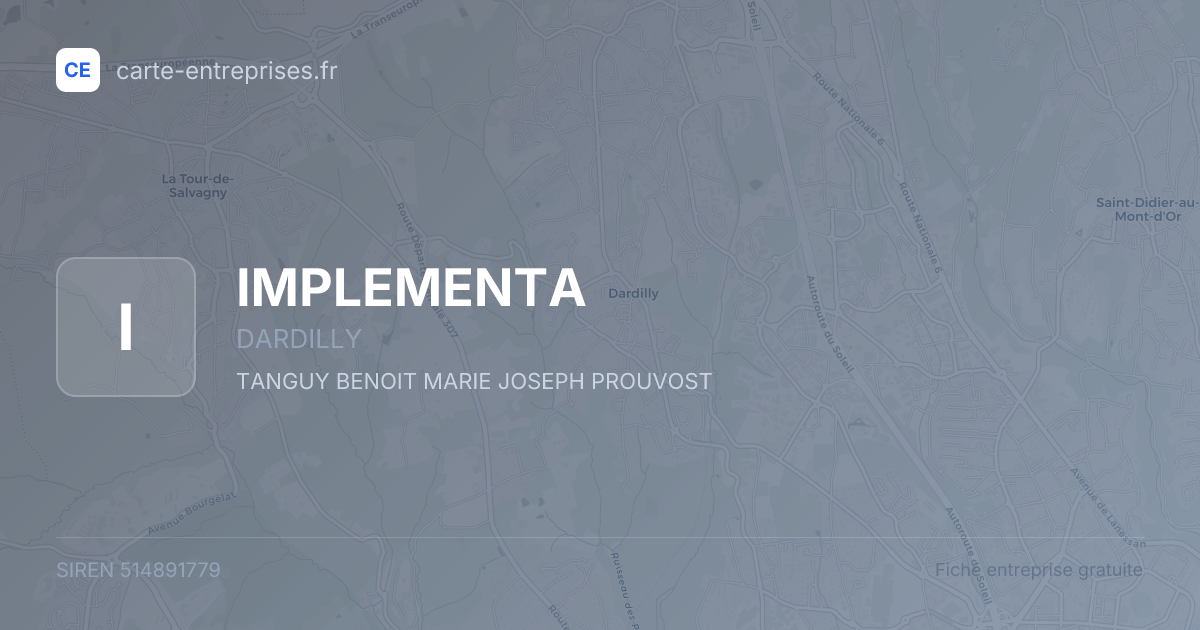 IMPLEMENTA — 514891779 — fiche entreprise