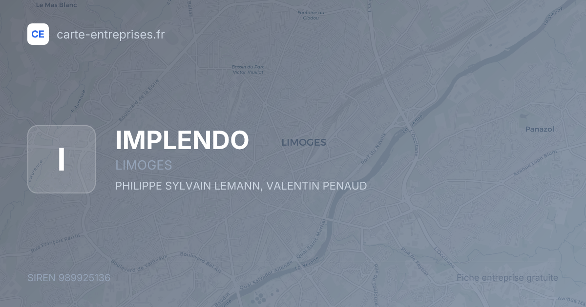 IMPLENDO — 989925136 — fiche entreprise