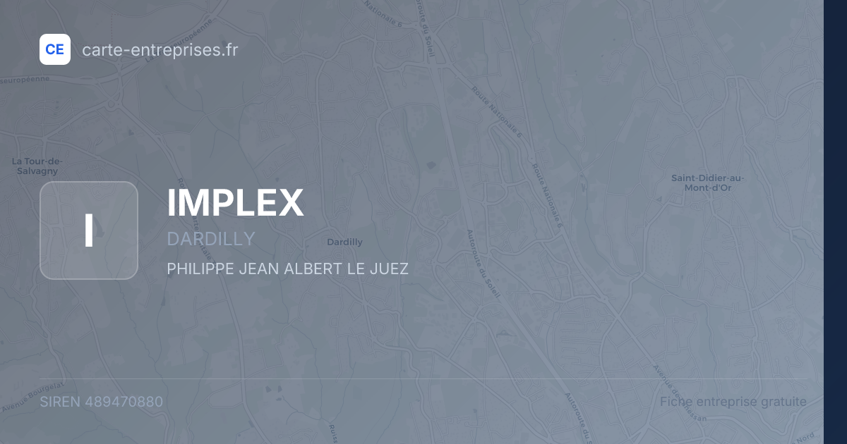 IMPLEX — 489470880 — fiche entreprise