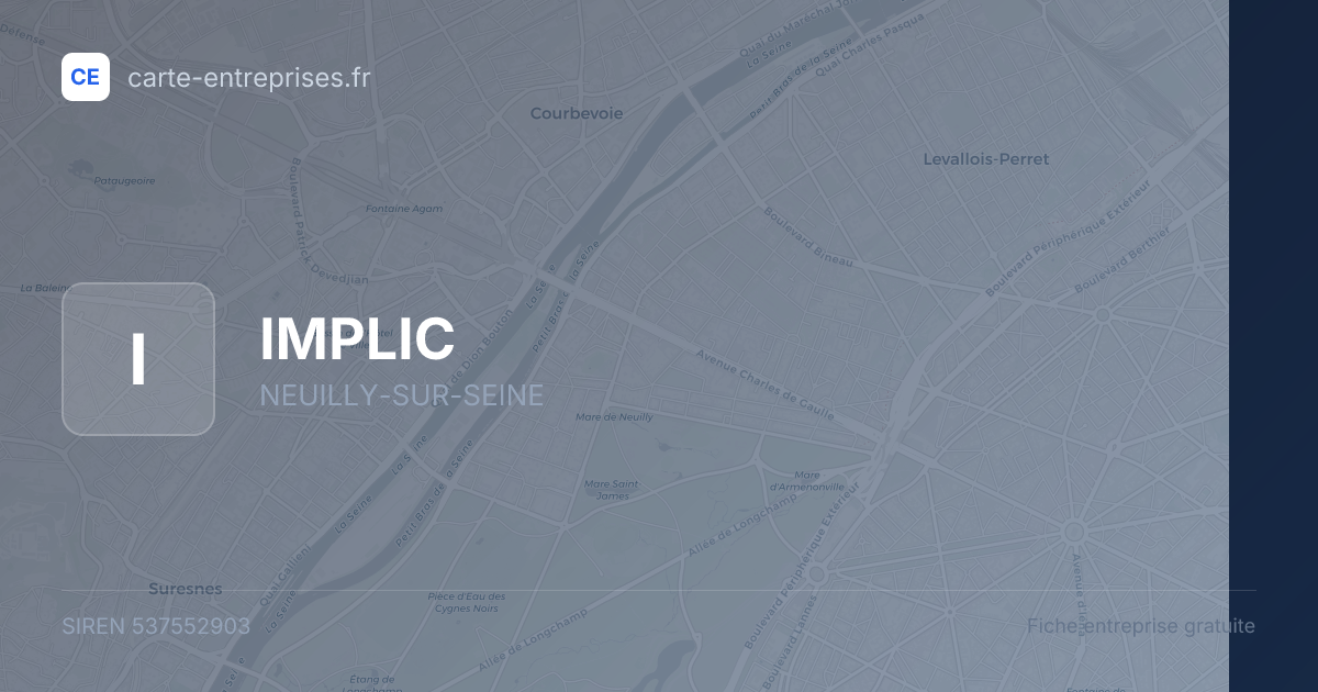 IMPLIC — 537552903 — fiche entreprise