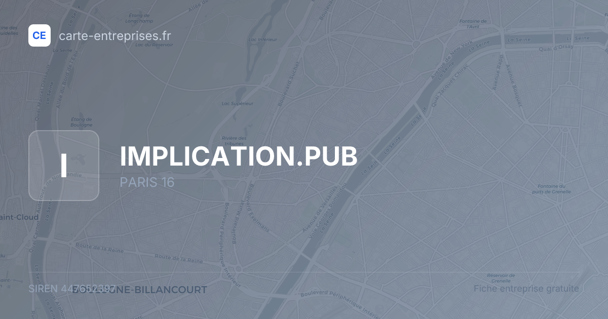 IMPLICATION.PUB — 447652397 — fiche entreprise