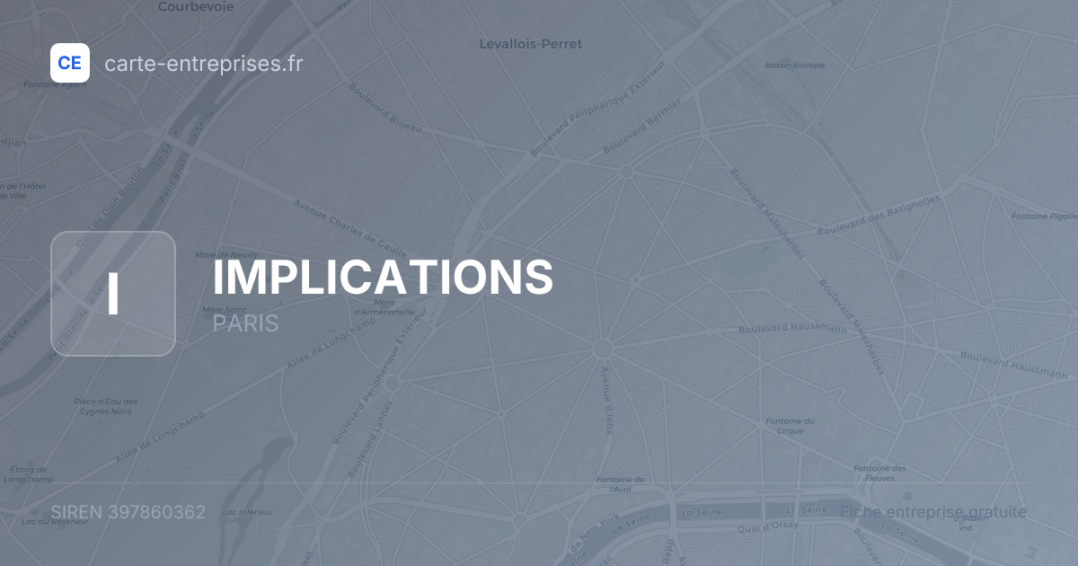 IMPLICATIONS — 397860362 — fiche entreprise
