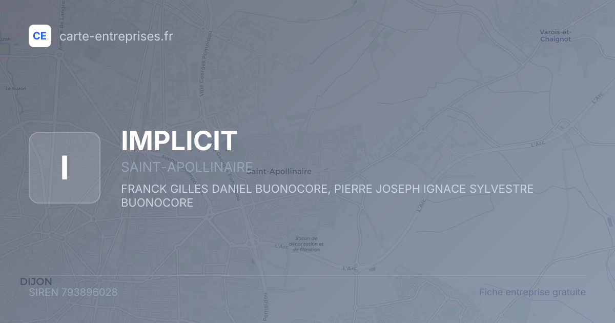 IMPLICIT — 793896028 — fiche entreprise