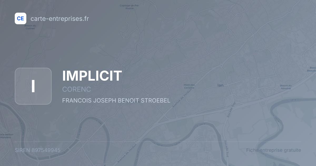 IMPLICIT — 897549945 — fiche entreprise